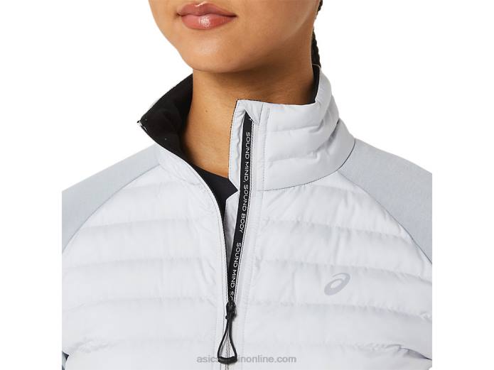 chaqueta de correr de invierno para mujer Asics 4L682827 brezo gris glaciar