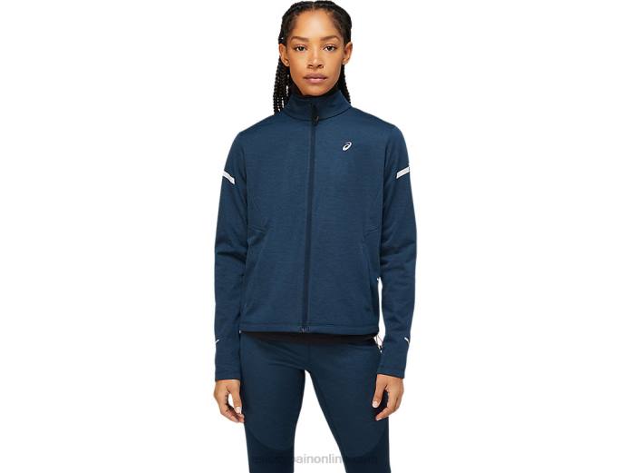 chaqueta de invierno de mujer lite-show Asics 4L683653 brezo azul francés