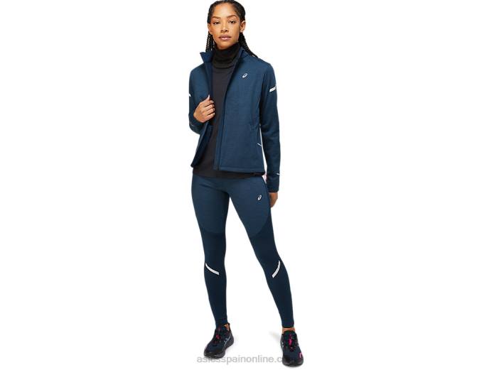 chaqueta de invierno de mujer lite-show Asics 4L683653 brezo azul francés