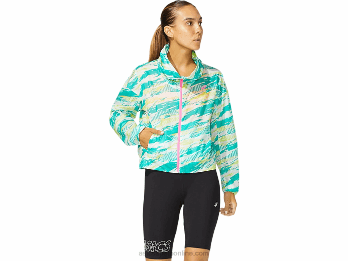 chaqueta de inyección de color para mujer Asics 4L683962 joya báltica