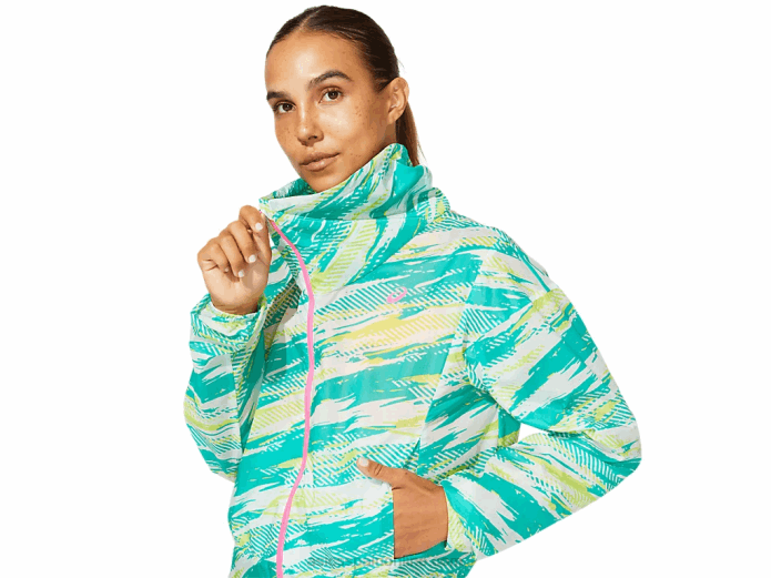 chaqueta de inyección de color para mujer Asics 4L683962 joya báltica