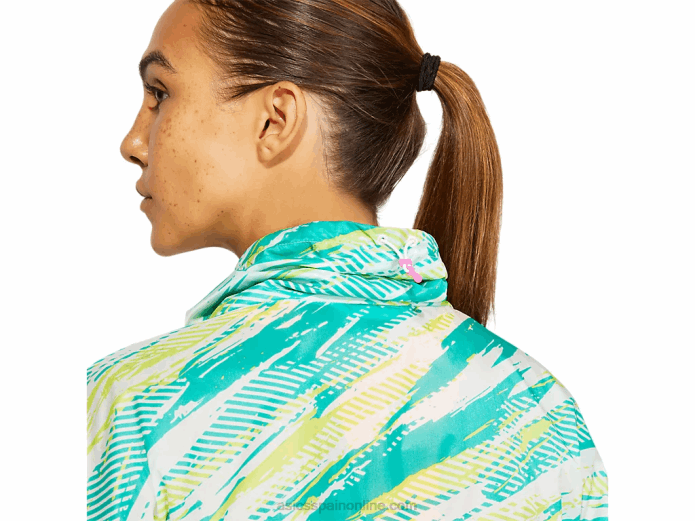 chaqueta de inyección de color para mujer Asics 4L683962 joya báltica