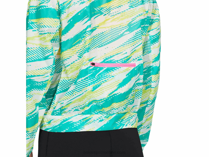 chaqueta de inyección de color para mujer Asics 4L683962 joya báltica