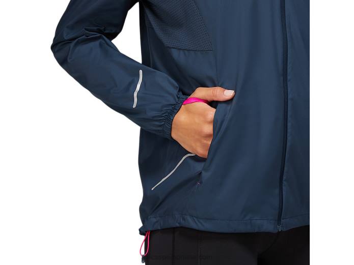 chaqueta de mujer lite-show Asics 4L683678 azul francés