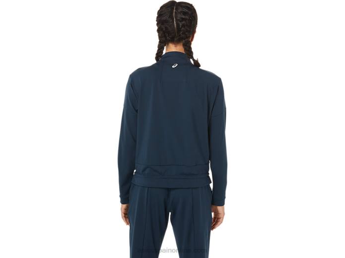chaqueta de tenis de mujer Asics 4L683280 azul francés/negro rendimiento