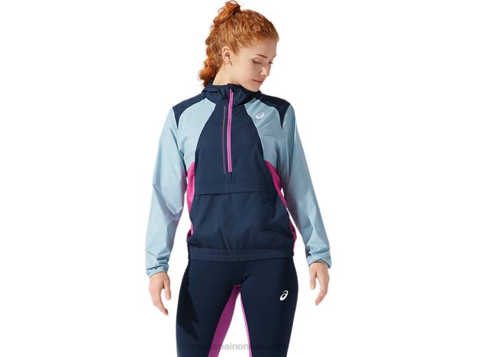 chaqueta de visibilidad de mujer Asics 4L684058 azul francés/azul humo