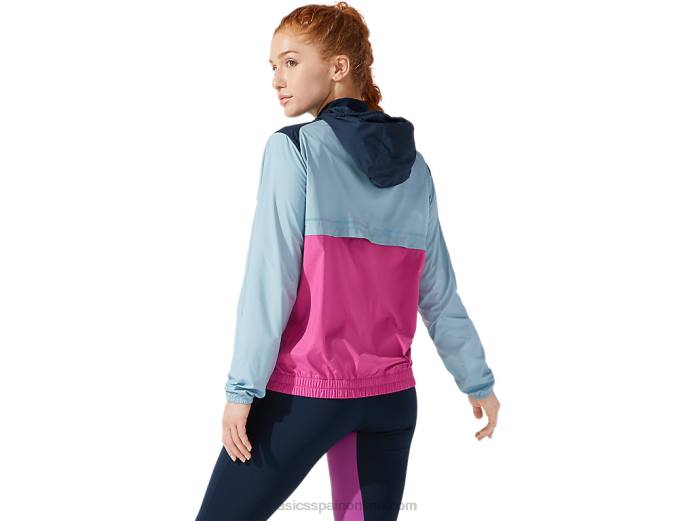 chaqueta de visibilidad de mujer Asics 4L684058 azul francés/azul humo