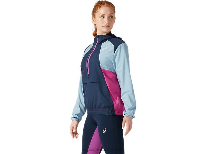chaqueta de visibilidad de mujer Asics 4L684058 azul francés/azul humo