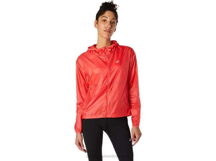 chaqueta kasane de mujer sólida Asics 4L683849 Toronja rosa