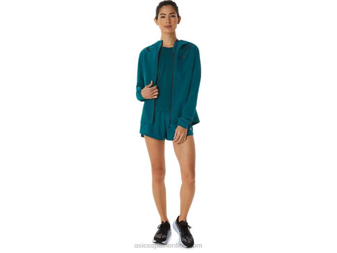 chaqueta mujer acelera impermeable 2.0 Asics 4L683076 pino terciopelo