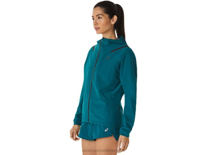 chaqueta mujer acelera impermeable 2.0 Asics 4L683076 pino terciopelo