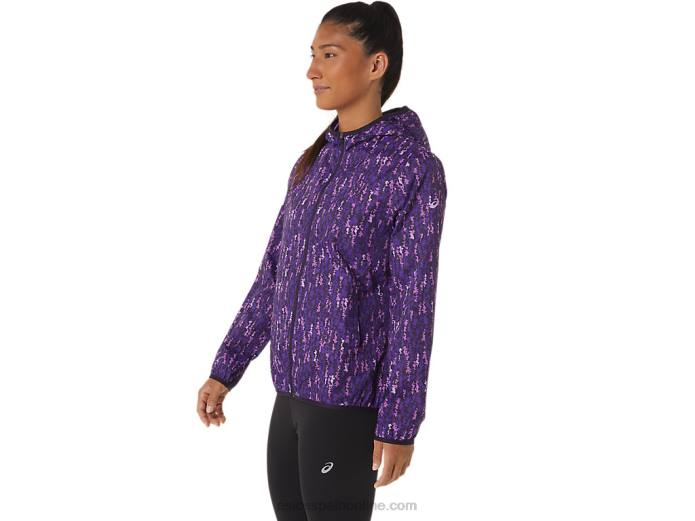 chaqueta plegable de mujer Asics 4L682771 pincelada de orquídea / solanáceas