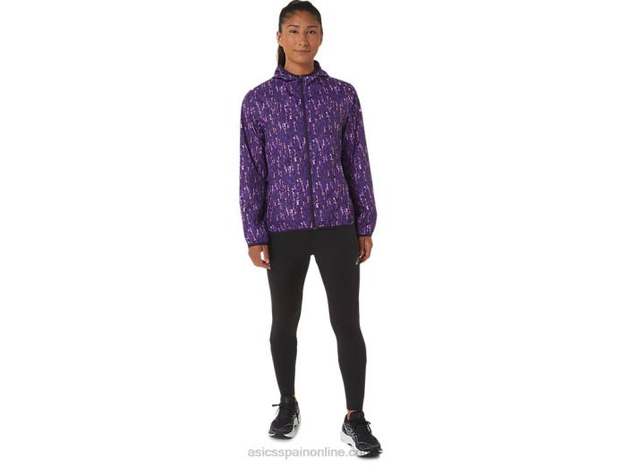 chaqueta plegable de mujer Asics 4L682771 pincelada de orquídea / solanáceas