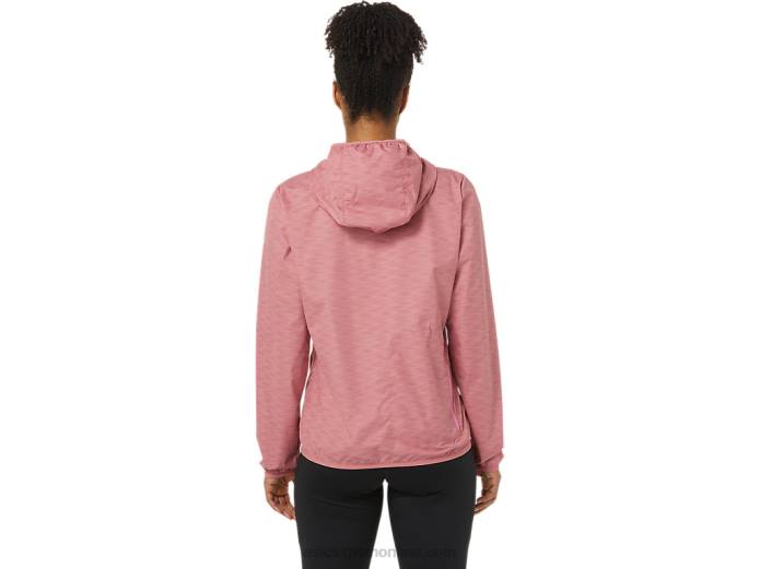 chaqueta plegable de mujer Asics 4L683858 tinte espacial rosa ahumado/fruta del dragón