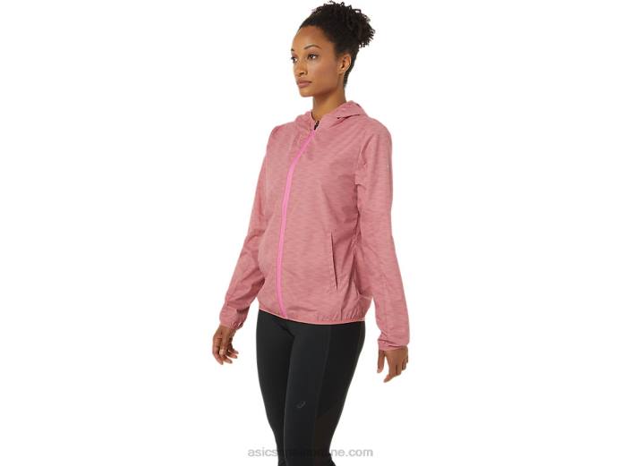 chaqueta plegable de mujer Asics 4L683858 tinte espacial rosa ahumado/fruta del dragón