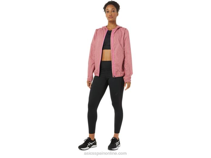 chaqueta plegable de mujer Asics 4L683858 tinte espacial rosa ahumado/fruta del dragón