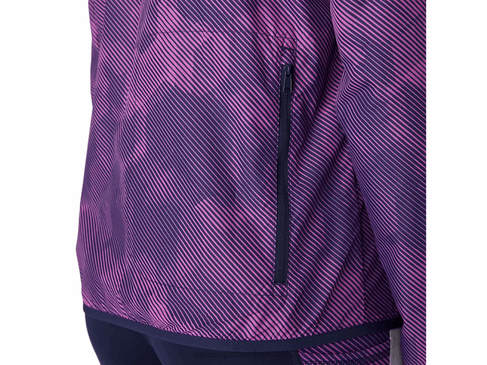 chaqueta plegable de mujer Asics 4L684100 estampado digital de uvas/chaquetón