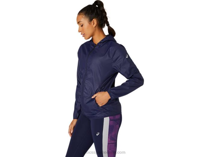chaqueta plegable de mujer Asics 4L684101 relieve de chaquetón