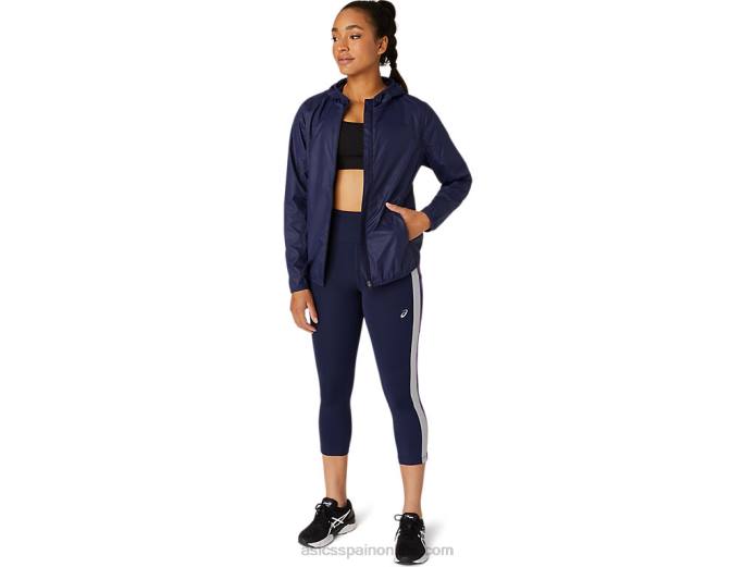 chaqueta plegable de mujer Asics 4L684101 relieve de chaquetón