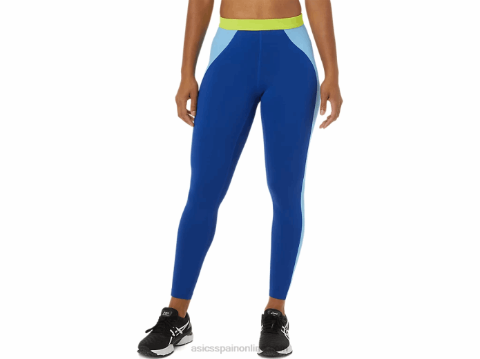 las nuevas mallas fuertes reutilizadas para mujer Asics 4L683825 azul/cielo ártico/gecko verde