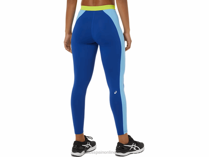 las nuevas mallas fuertes reutilizadas para mujer Asics 4L683825 azul/cielo ártico/gecko verde