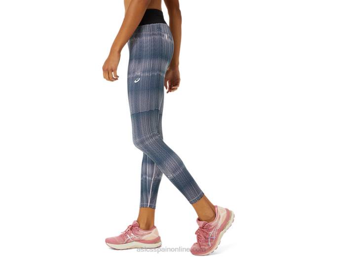 leotardo fietro mujer Asics 4L683349 azul francés/rosa apenas