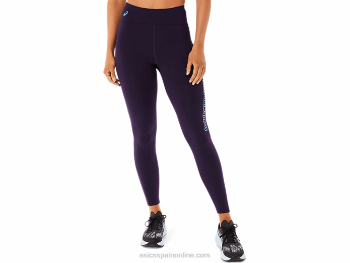 mallas con estampado de logo para mujer Asics 4L682950 sombra de noche