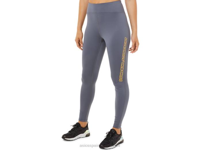 mallas con estampado de logo para mujer Asics 4L683375 metrópoli