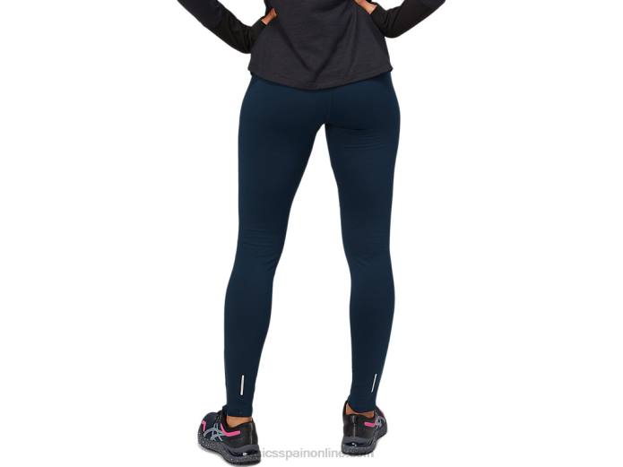 mallas de invierno lite-show para mujer Asics 4L683635 azul francés