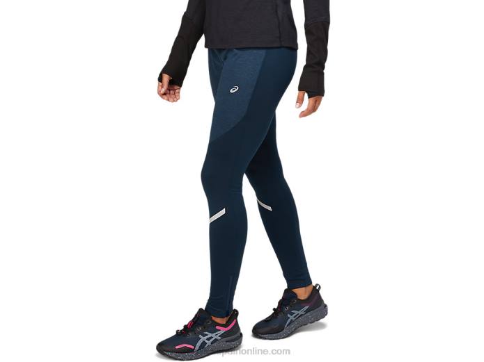 mallas de invierno lite-show para mujer Asics 4L683635 azul francés