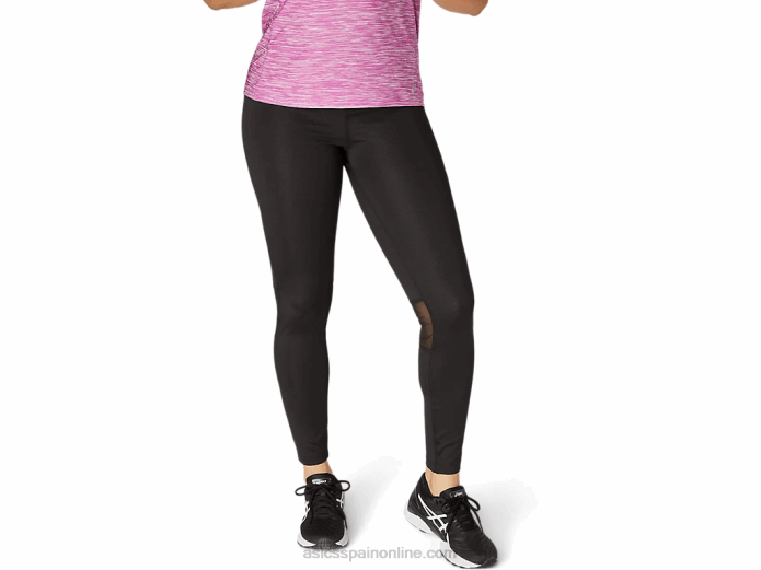 mallas de moda 7/8 para mujer Asics 4L684108 rendimiento en relieve negro