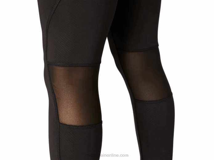 mallas de moda 7/8 para mujer Asics 4L684108 rendimiento en relieve negro