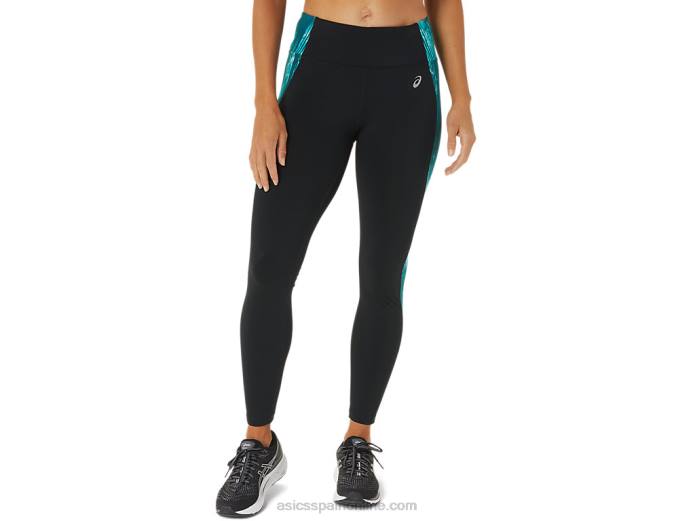 mallas de rendimiento 7/8 para mujer Asics 4L683081 negro/tie dye terciopelo pino