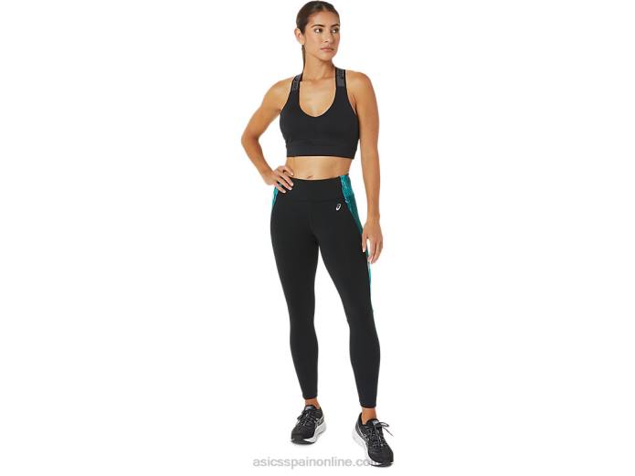 mallas de rendimiento 7/8 para mujer Asics 4L683081 negro/tie dye terciopelo pino