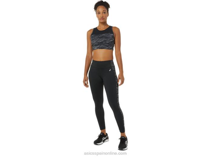mallas de rendimiento 7/8 para mujer Asics 4L683747 rendimiento negro/gris multi