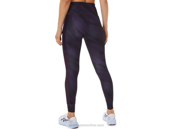 mallas estampadas de entrenamiento para mujer Asics 4L682944 sombra de noche