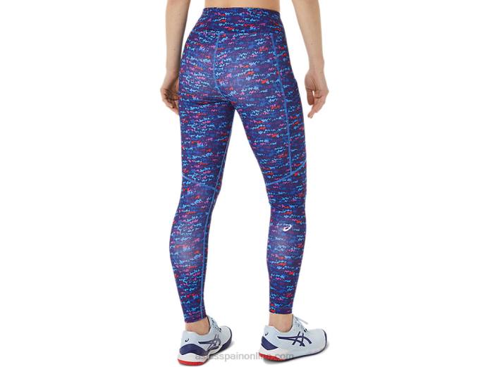 mallas estampadas new strong 92 para mujer Asics 4L683004 tenis japón cepillado aop orquídea
