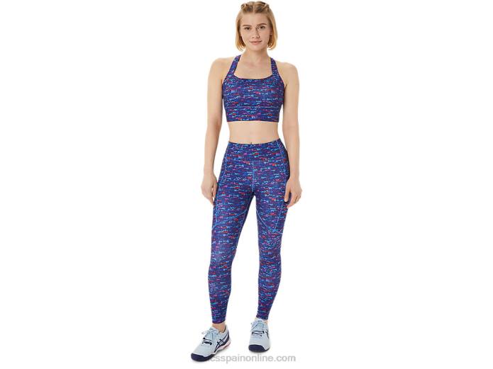 mallas estampadas new strong 92 para mujer Asics 4L683004 tenis japón cepillado aop orquídea