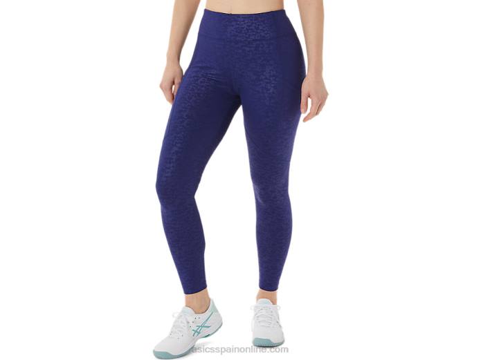 mallas estampadas new strong 92 para mujer Asics 4L683034 japón cepillado realce buceo azul