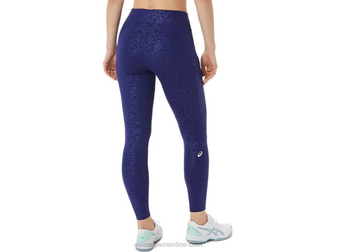mallas estampadas new strong 92 para mujer Asics 4L683034 japón cepillado realce buceo azul