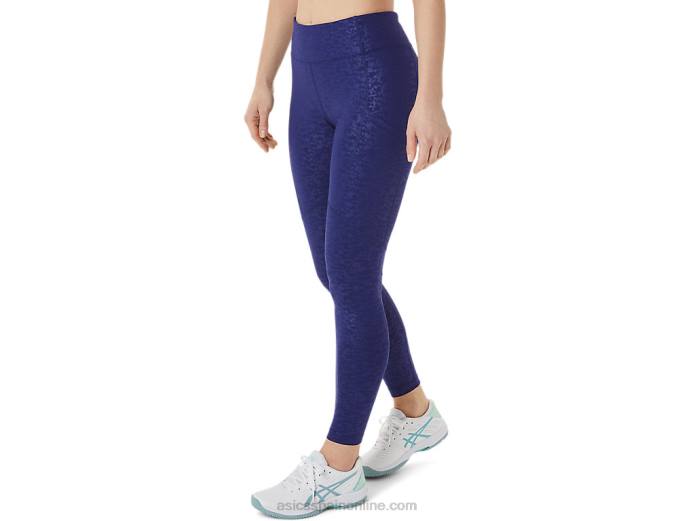mallas estampadas new strong 92 para mujer Asics 4L683034 japón cepillado realce buceo azul