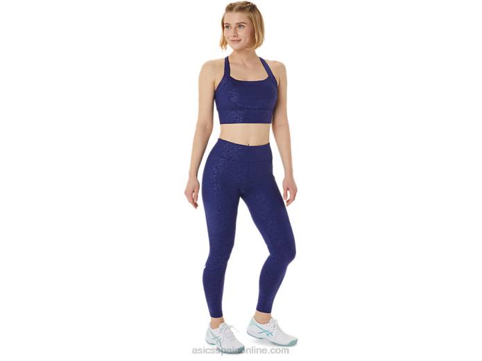mallas estampadas new strong 92 para mujer Asics 4L683034 japón cepillado realce buceo azul