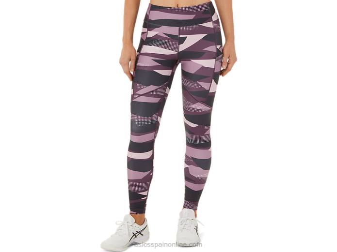 mallas estampadas new strong 92 para mujer Asics 4L683340 estampado apenas rosa