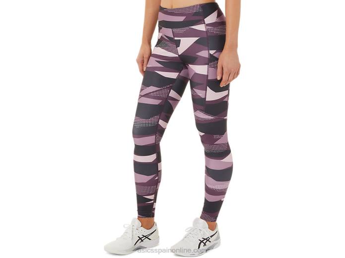 mallas estampadas new strong 92 para mujer Asics 4L683340 estampado apenas rosa