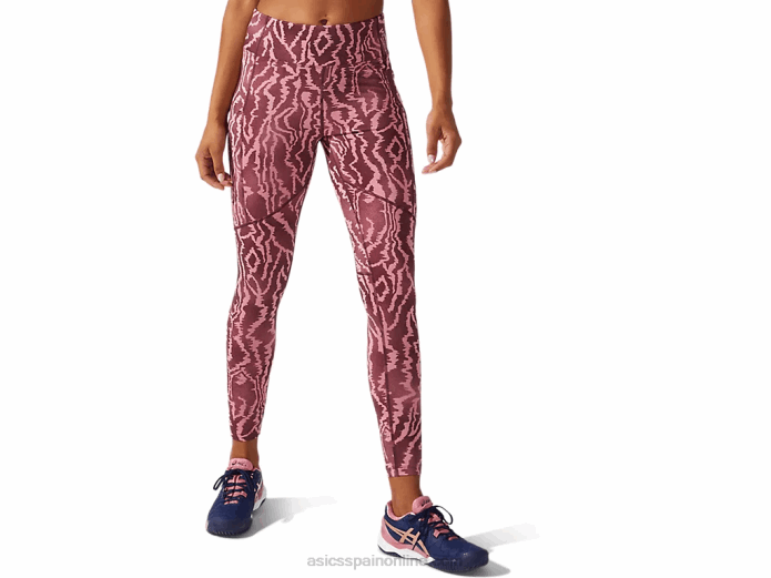 mallas estampadas new strong 92 para mujer Asics 4L683797 impresión profunda de marte