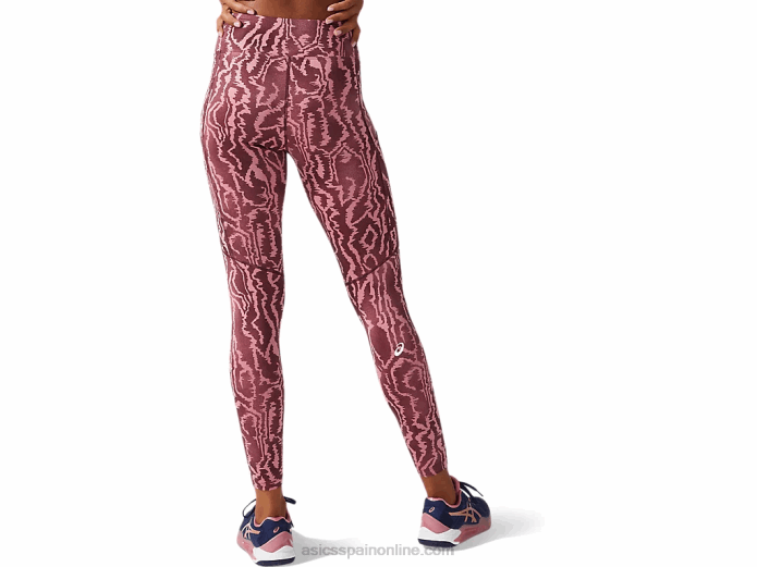 mallas estampadas new strong 92 para mujer Asics 4L683797 impresión profunda de marte