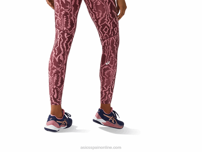 mallas estampadas new strong 92 para mujer Asics 4L683797 impresión profunda de marte