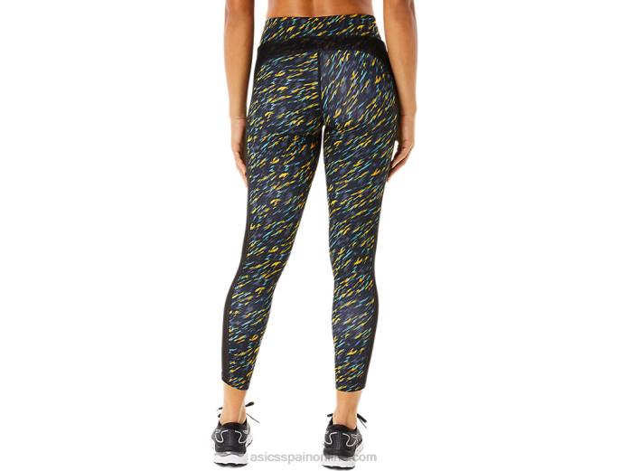 mallas kate 7/8 mujer Asics 4L683408 sombra de noche/estampado de salvia