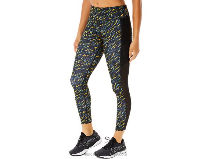 mallas kate 7/8 mujer Asics 4L683408 sombra de noche/estampado de salvia