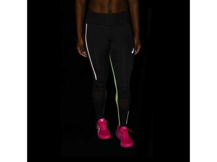 mallas lite-show mujer Asics 4L683484 rendimiento negro/verde lima